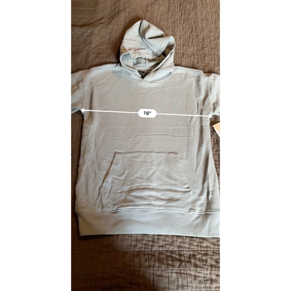 Treasure & Bond Hoodie‎ Pullover Sweatshirt Kangaroo Pocket Blue L (10/12)